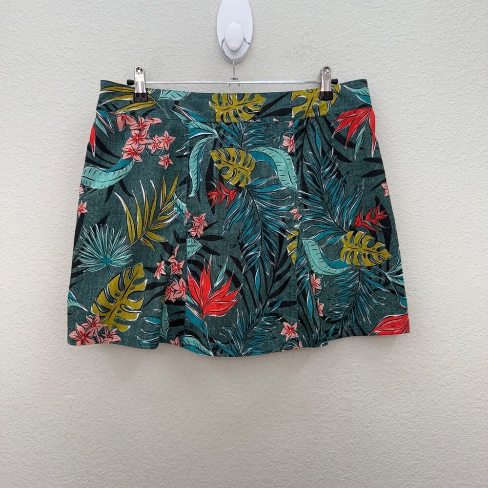RipSkirt Hawaii Floral Palm Leaf Wrap Stretch Quick Dry Skirt Womens size Large - Picture 4 of 6